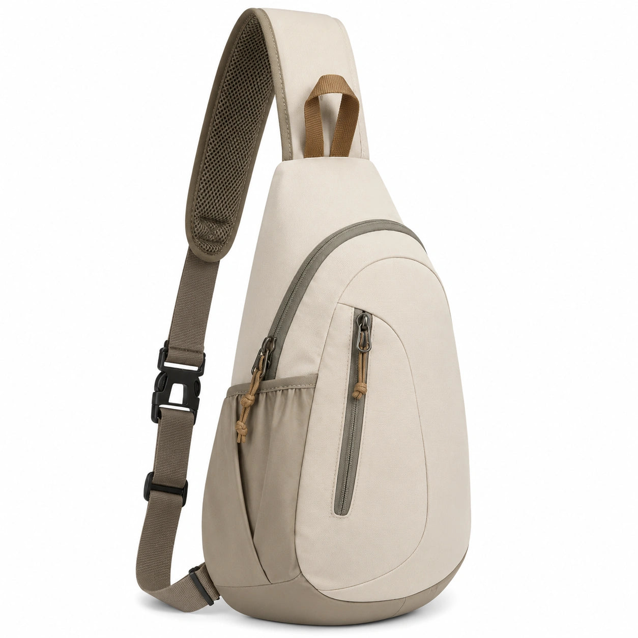 Mochila Bandolera Unisex Beige 18L