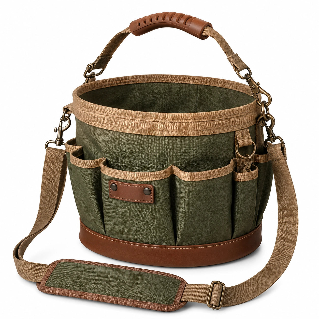 Bolsa de Herramientas Jardinería Verde/Marrón 20L