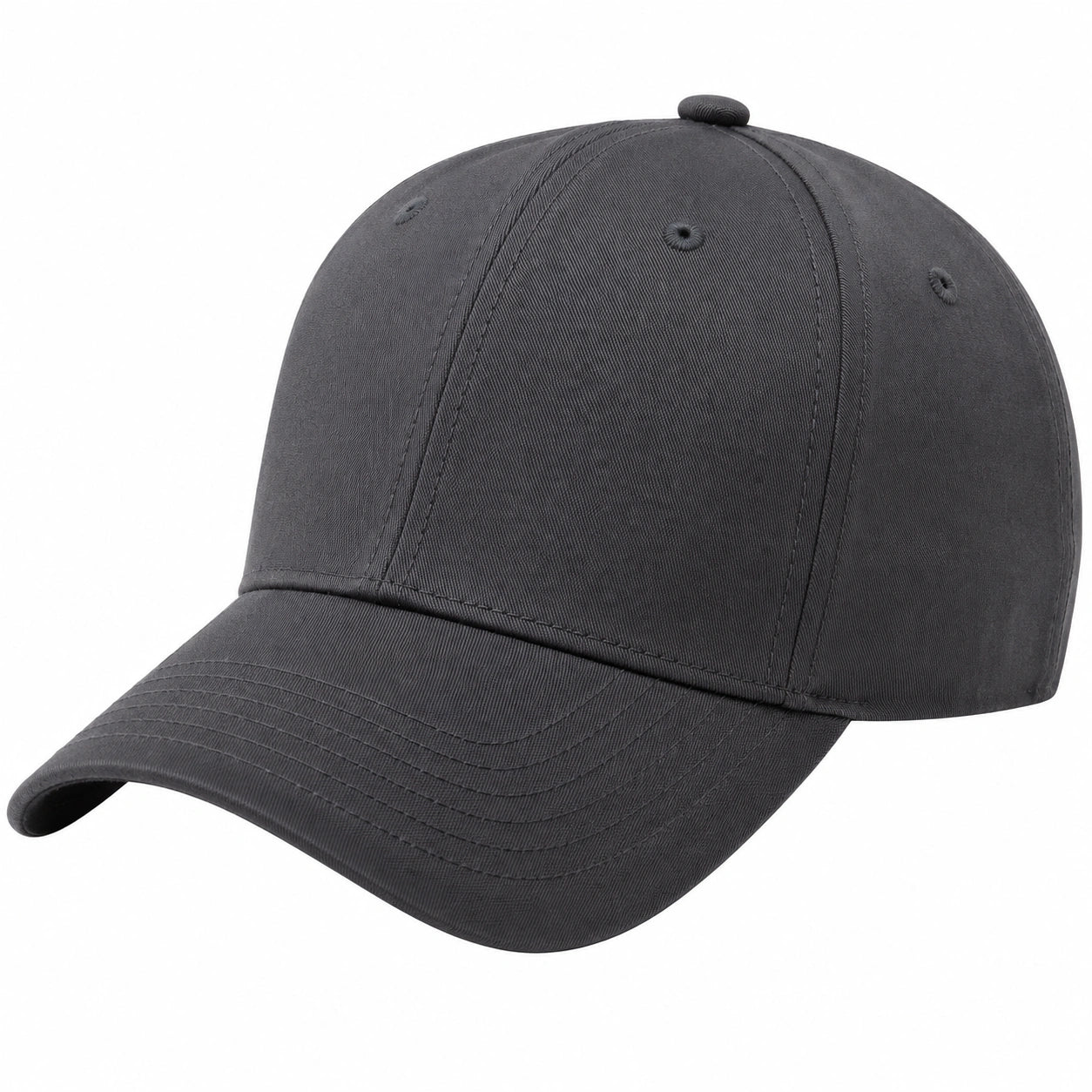 Gorra de béisbol unisex ajustable gris oscuro