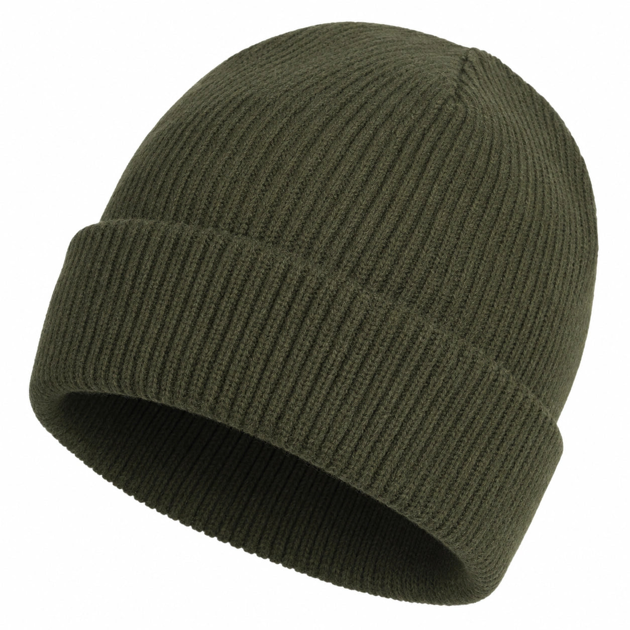 Gorro de Punto Unisex Verde Oliva