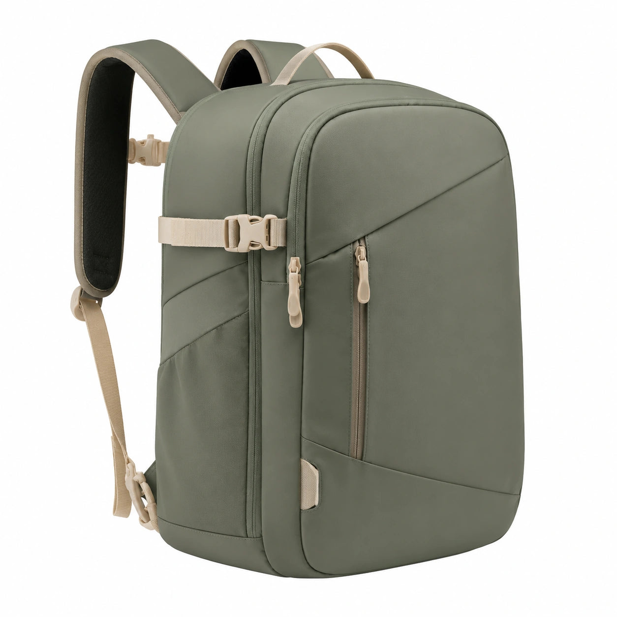 Mochila de Viaje Verde Caqui de 20L
