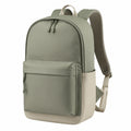 Mochila para portátil 30L 46x32x15cm verde/beige