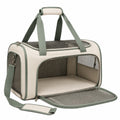 Transportín para Mascotas 50x30x30cm Beige/Gris
